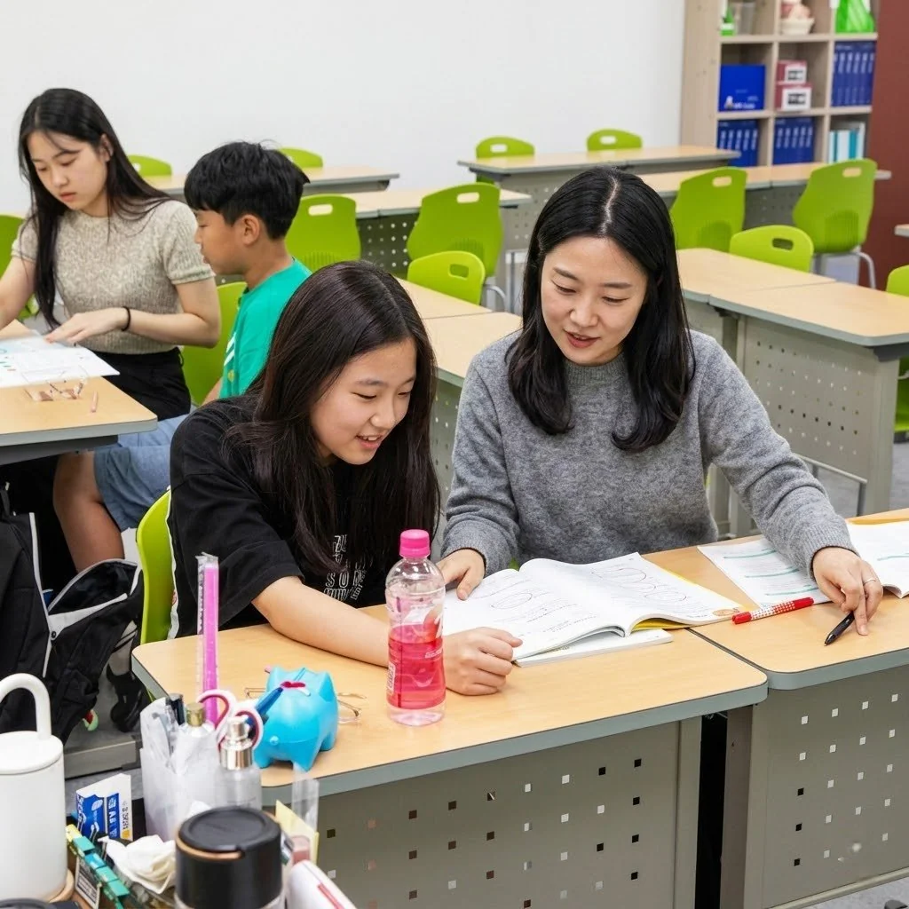 사파동 영수학원 내부 사진